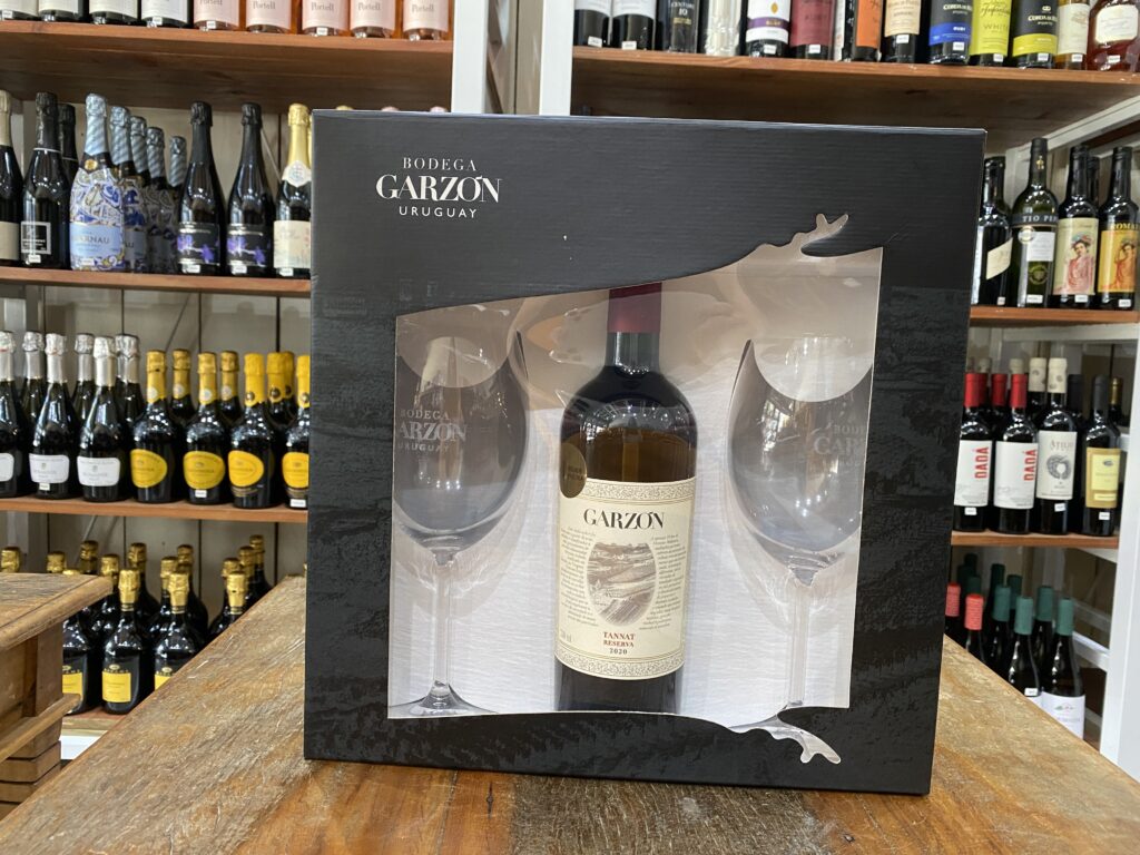 URUGUAI GARZON RESERVA TANNAT KIT COM 2 TAÇAS